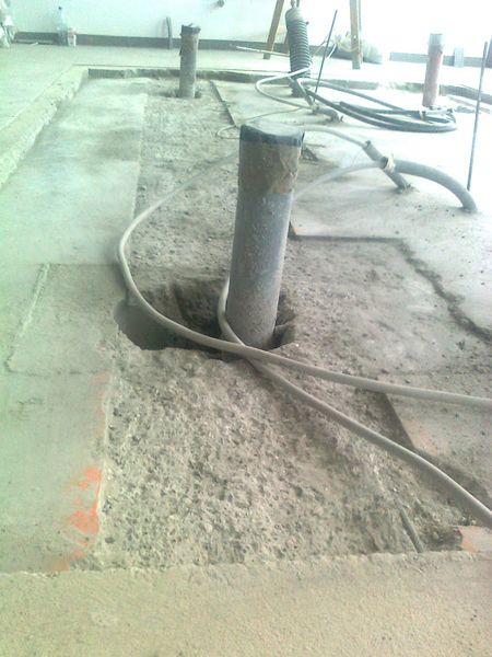 Kecskemét - Mercedes gyár, betonvésés 13