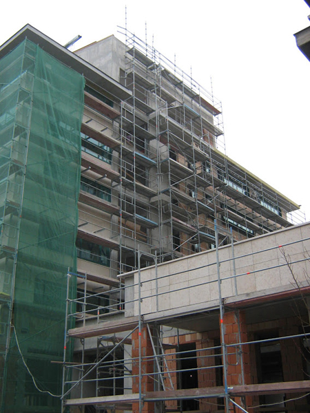 Medve utcai építkezésen betonfúrás, betonvágás 12